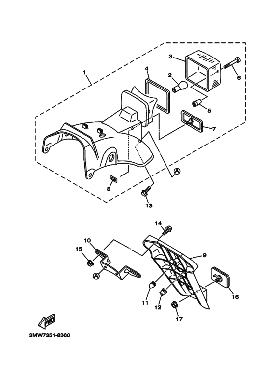 Taillight unit ass`y