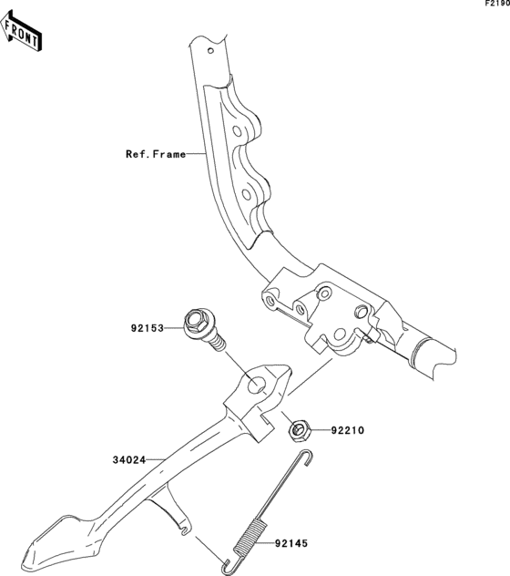 VN2000 Подножка