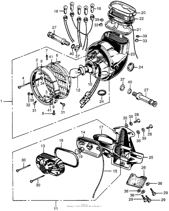 Cl175 headlight + taillight
