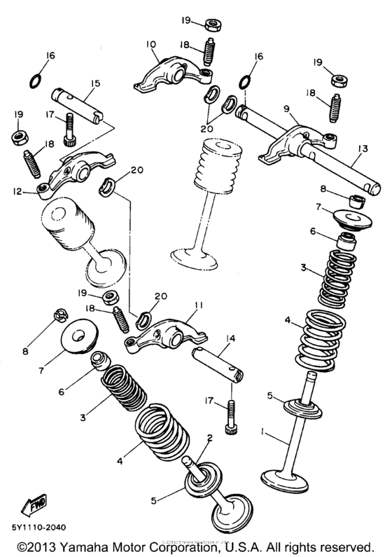 XT600EAC Клапана
