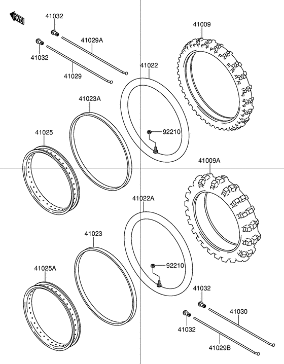DR-Z110 Wheel / tire