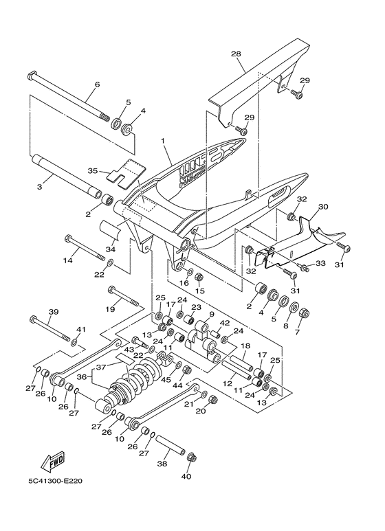 Brazo trasero & suspension