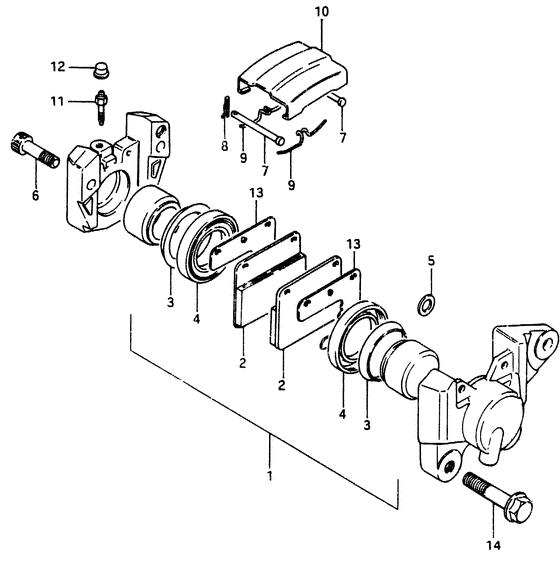 GSX750 Задний суппортs