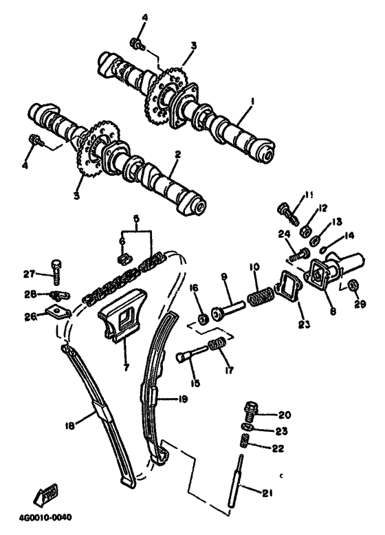 Camshaft. chain