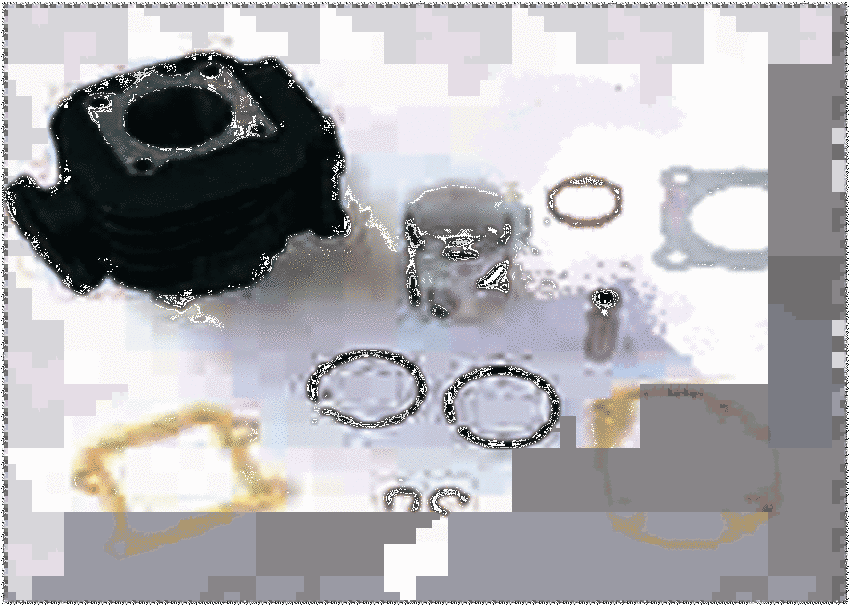 Cylinder with piston kit