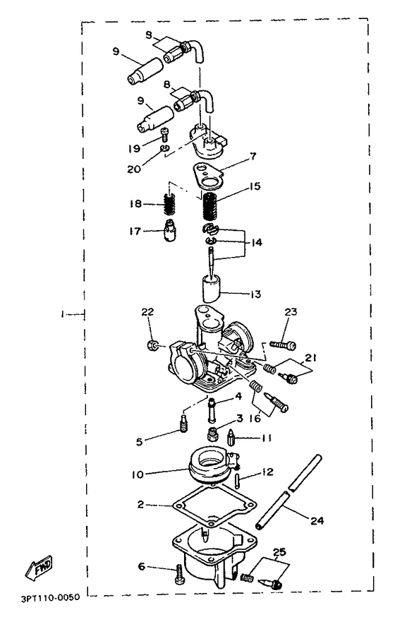 PW50 Карбюратор