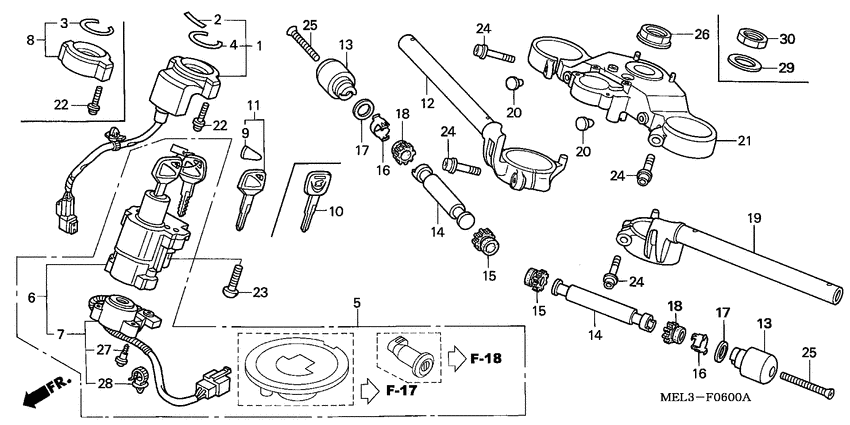 Handle pipe/top bridge