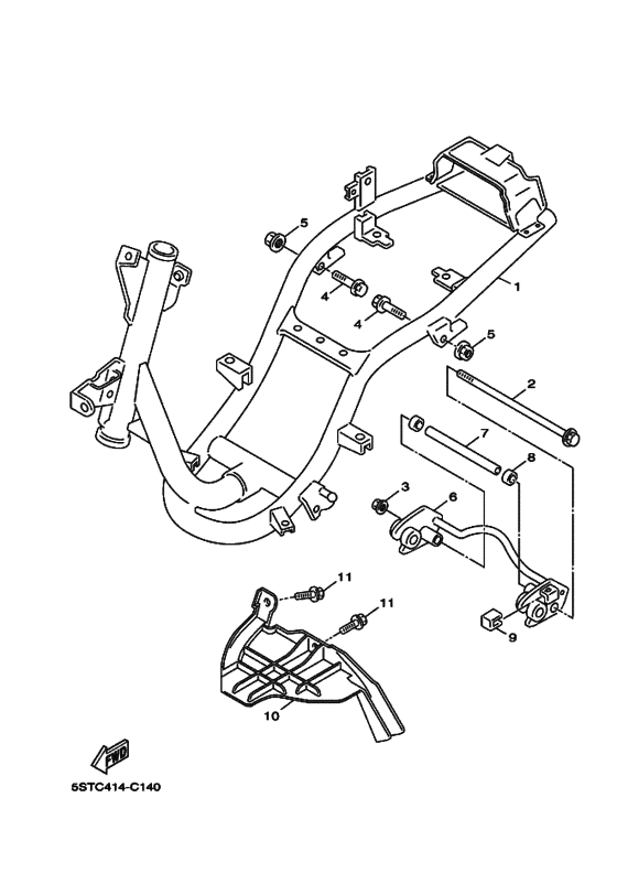 XC50 XC50V Frame comp