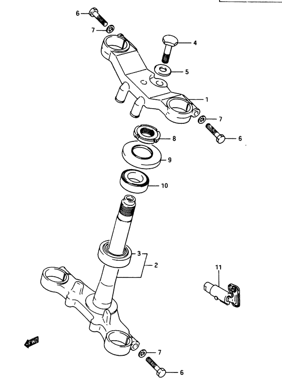 RG250 Траверса нижняя