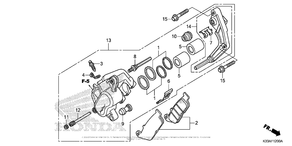 Front Brake Caliper (Standard)