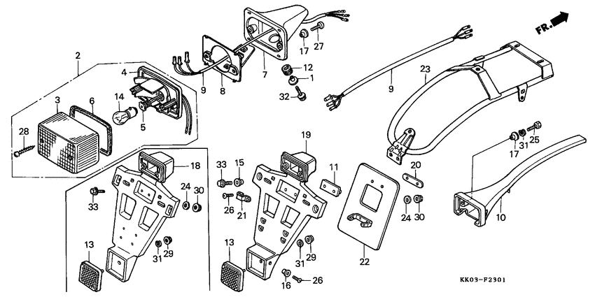 Taillight unit ass`y