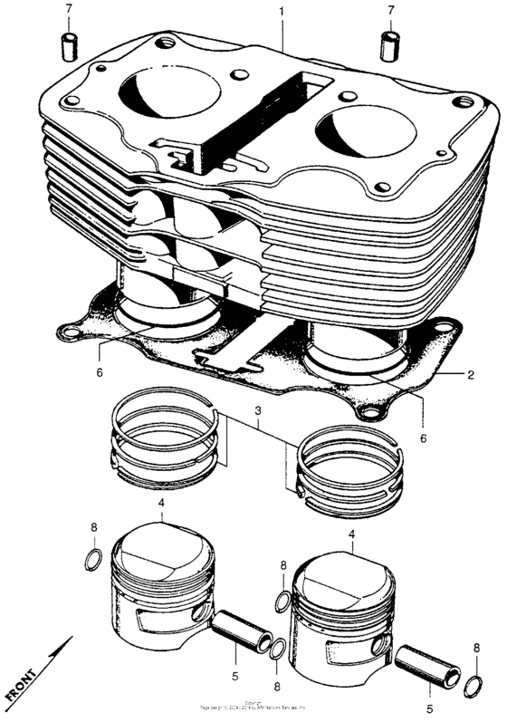 Cylinder + piston
