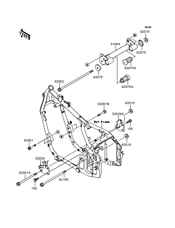 VN400 Рама ,крепежные детали