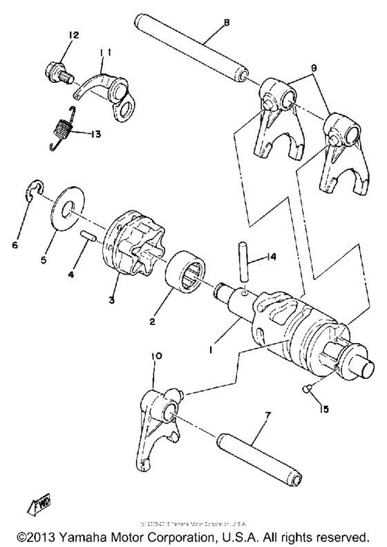 Shift cam - fork