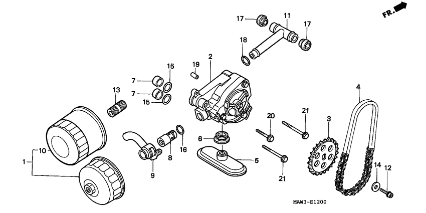 Oil filter/oil pump