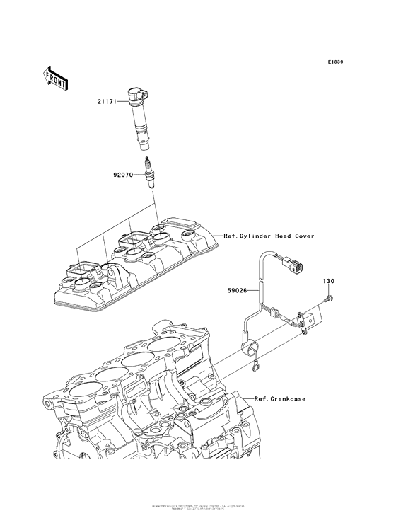 ZX636 Система зажигания