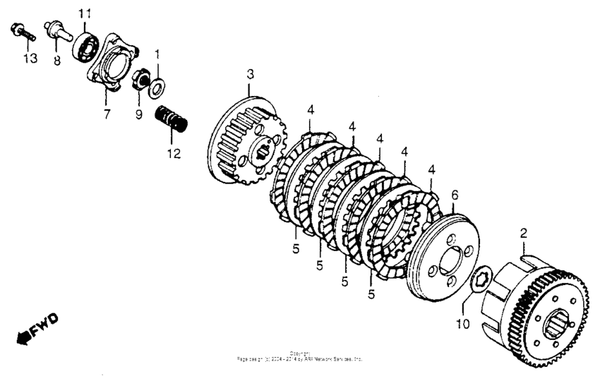 XR185 Сцепление