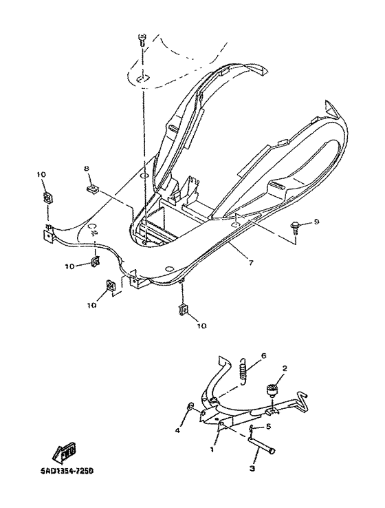 YN50R Base de reposapies