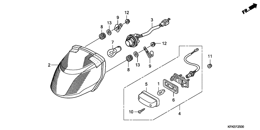 Taillight unit ass`y