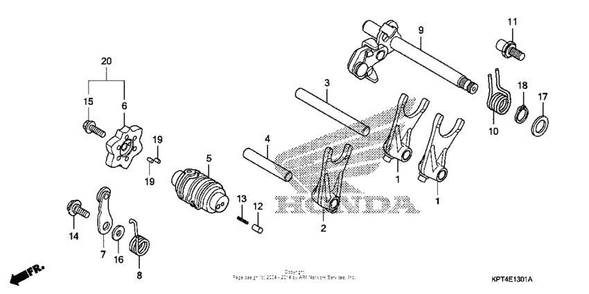 Gearshift drum (2)