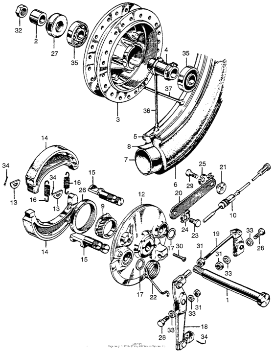 Cl175 front wheel