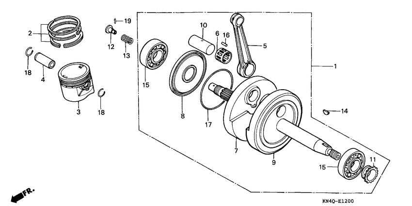 Crankshaft/piston
