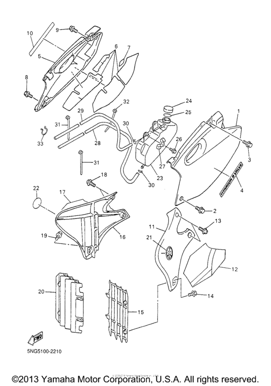 WR426FP Боковые обтекатели