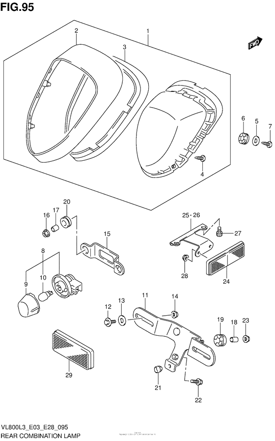 Rear Combination Lamp (Vl800Tl3 E28)