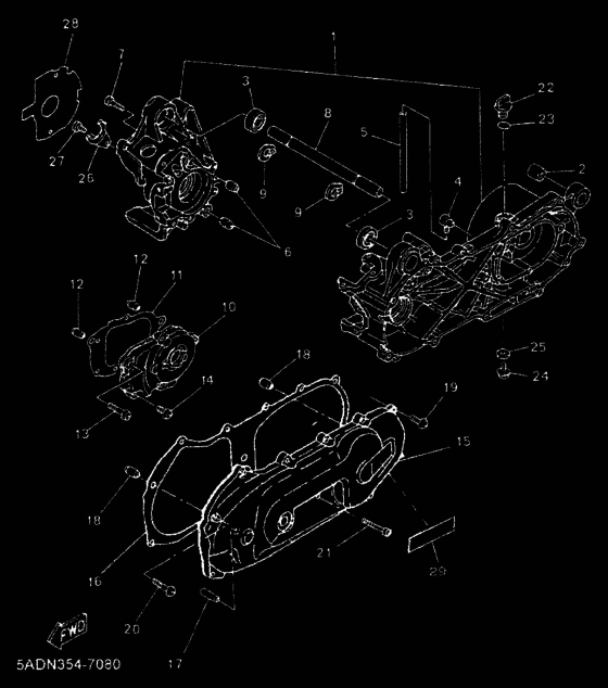 YN50 Картер двигателя