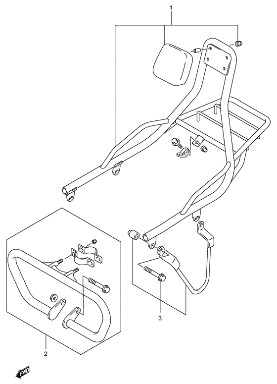 VL125 Багажник