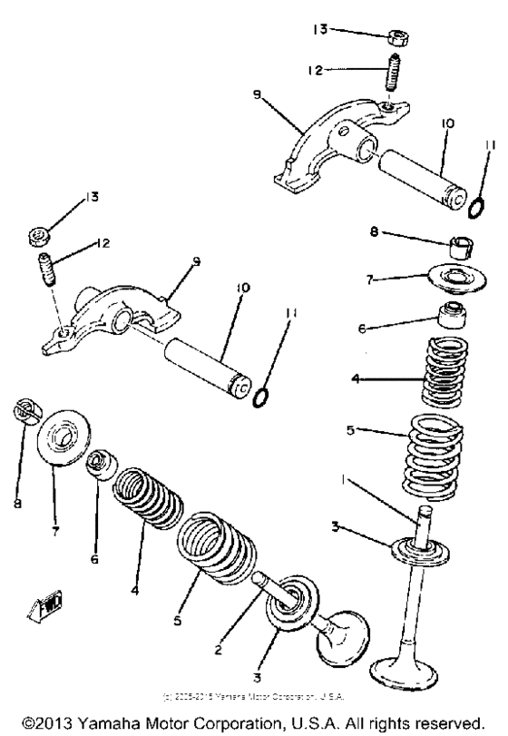 SR250G Клапана