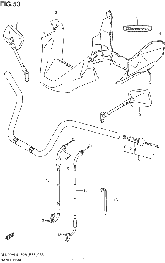 Handlebar (An400Zal4 E28)