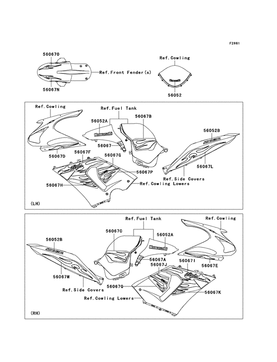 ZX600 Наклейки