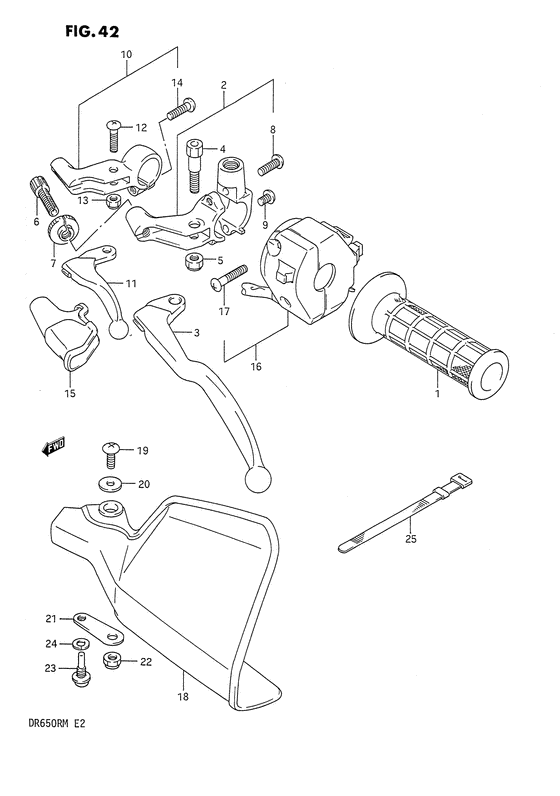 DR650 Left handle switch