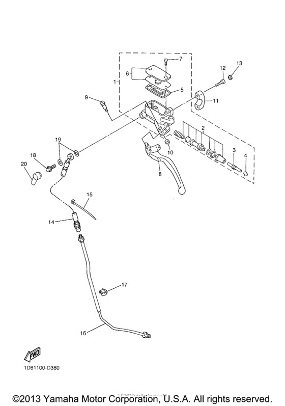 XVZ13CTW Главный тормозной цилиндр