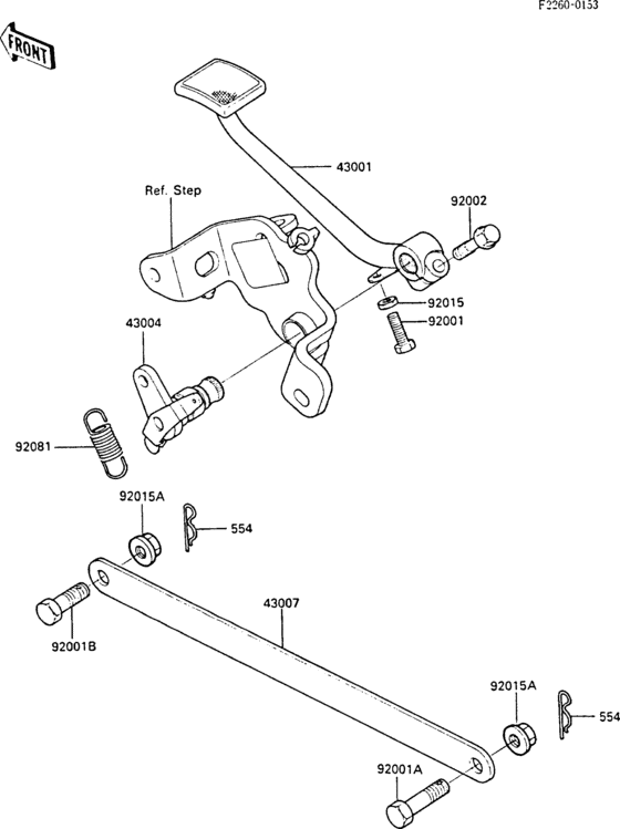EN450 Педаль тормоза