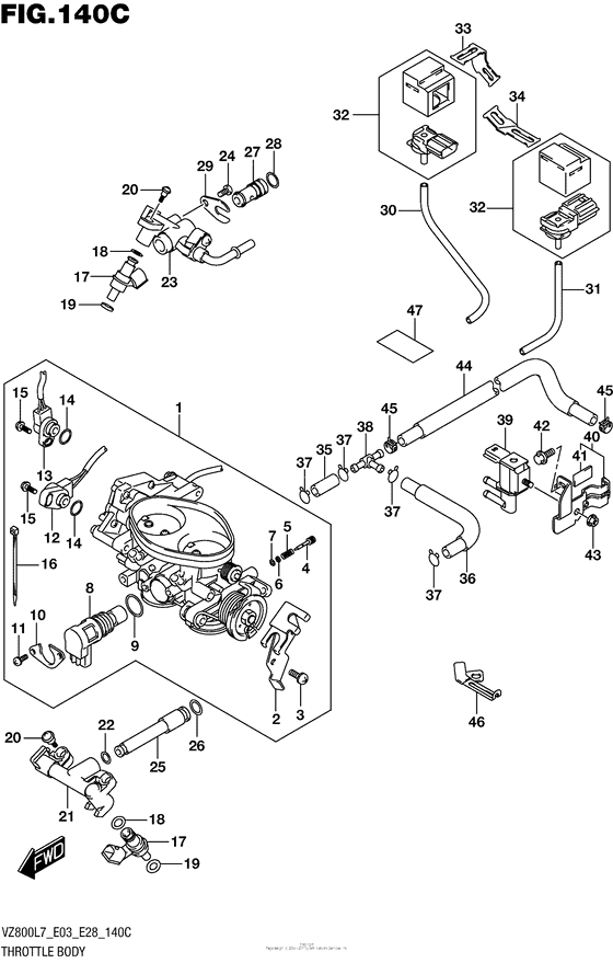 Throttle Body (Vz800L7 E33)