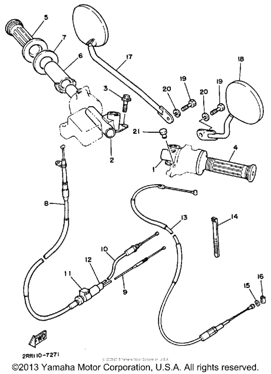 Handlebar-cable