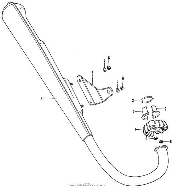 CB125S Глушитель