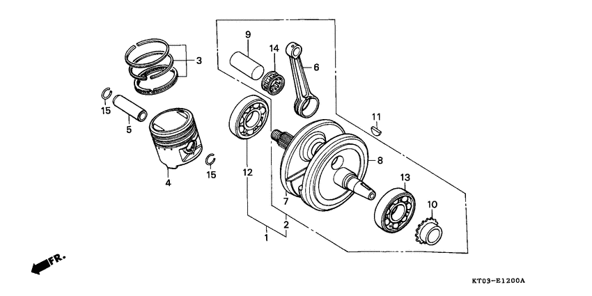 Crankshaft/piston