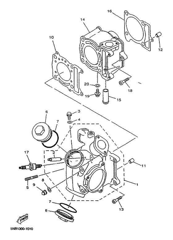 YP125D Цилиндры