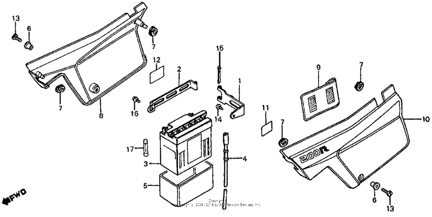 Side cover + battery