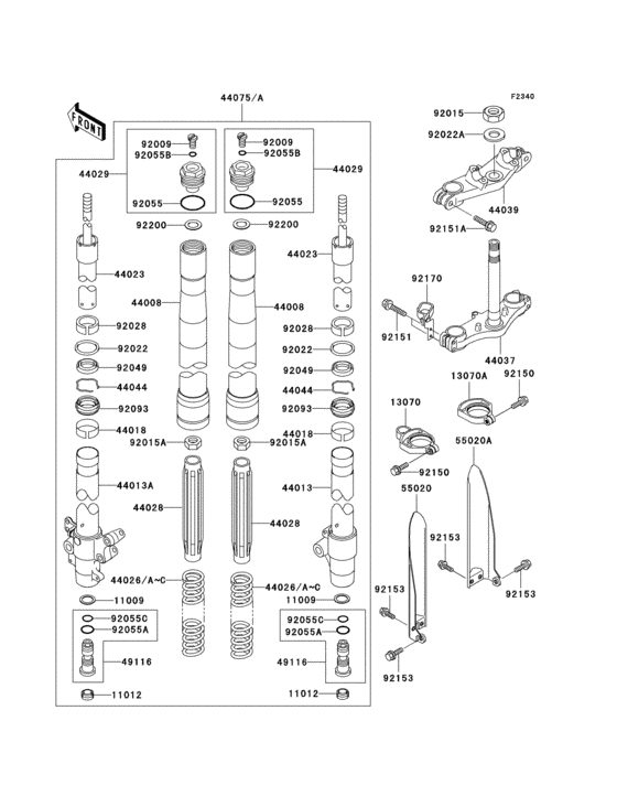 Front fork(1/2)(a6f/b6f)