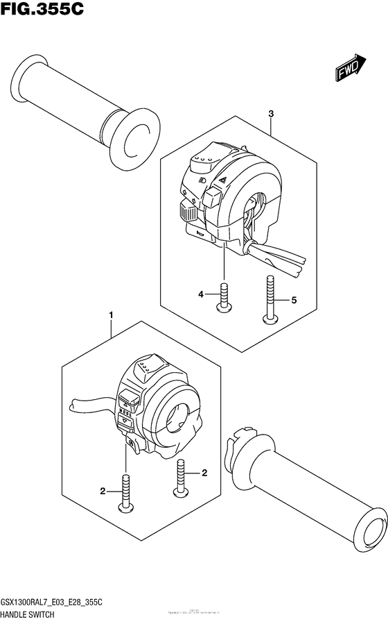 Handle Switch (Gsx1300Ral7 E33)