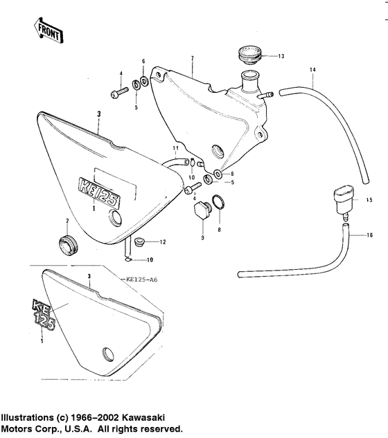 Oil tank/side cover
