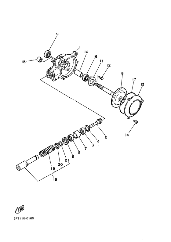 PW50 Ведущий вал