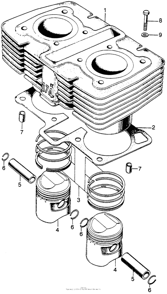 Cylinder + piston