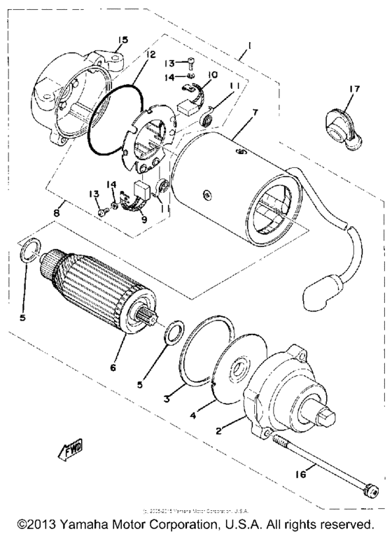 XS500D Стартер
