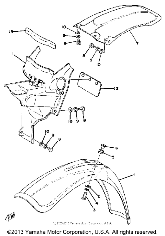 Front fender - rear fender