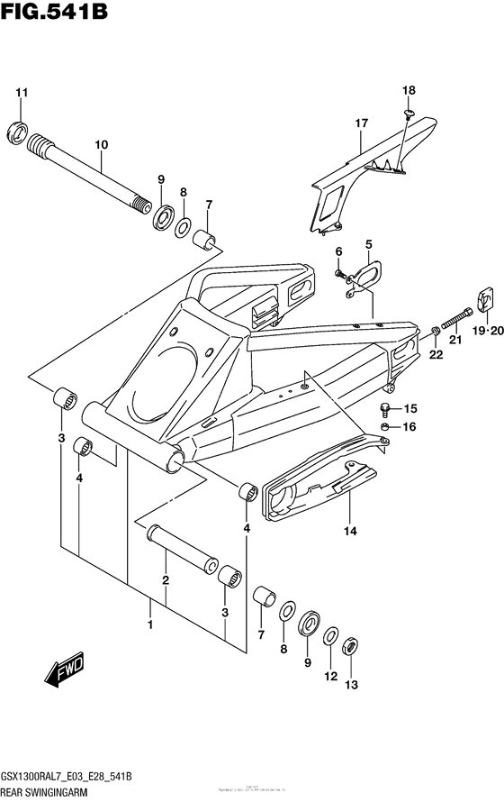 Rear Swingingarm (Gsx1300Ral7 E28)